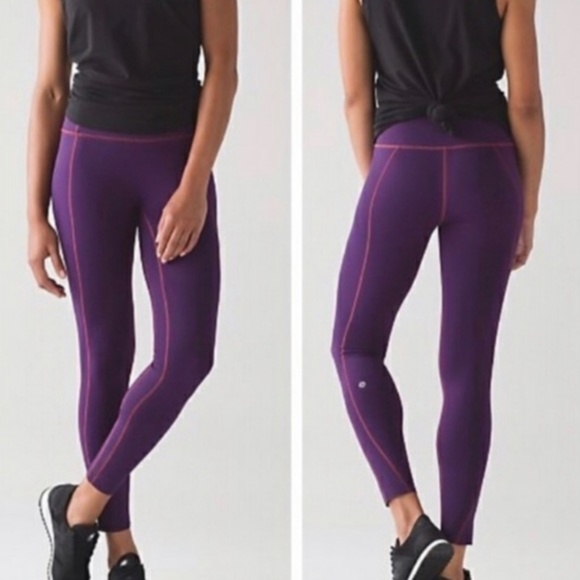 lululemon athletica Pants - Lululemon Nulux Like Nothing Darkest Magenta 7/8 Tight - Size 8